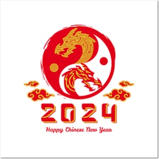 2024 Year of the Dragon, Hello 2024, New Years Eve Shirts, Chinese New Year 2024, Christmas Gifts 2023 Posters and Art